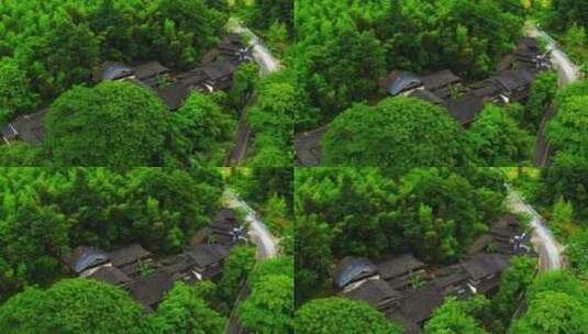 融入自然的三宝陶艺村高清在线视频素材下载
