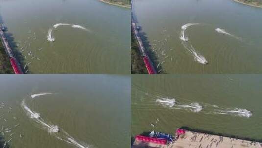 信安湖水上运动高清在线视频素材下载