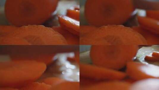 胡萝卜素维生素A蔬菜高清在线视频素材下载