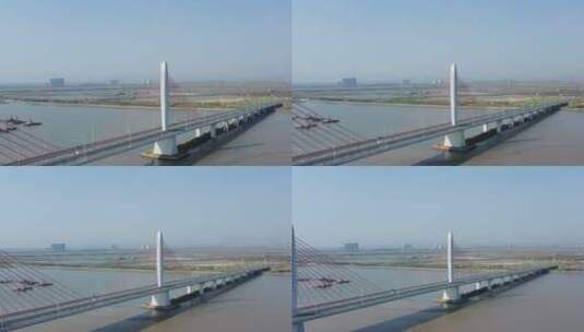 山东威海香水河大桥高清在线视频素材下载