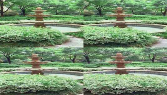庭院里的喷泉视频高清在线视频素材下载