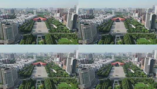 航拍武汉辛亥革命博物馆高清在线视频素材下载