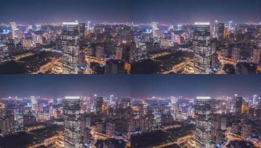 4K上海夜景高楼大厦高清在线视频素材下载