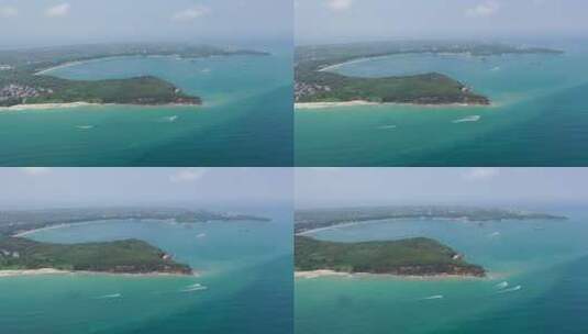 广西北海涠洲岛海滨自然风光航拍高清在线视频素材下载