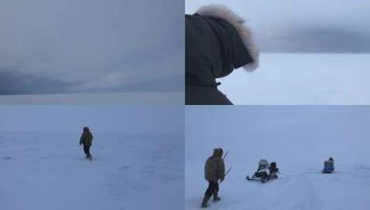 北极恶劣天气 暴风 冰裂 合集高清在线视频素材下载