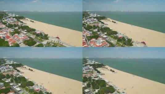 航拍厦门海边沙滩【4K】高清在线视频素材下载