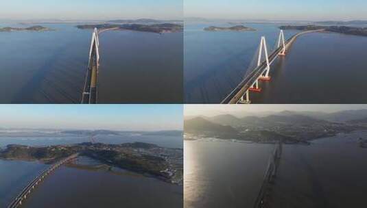 【合集4】航拍乐清湾大桥高清在线视频素材下载