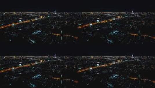 夜晚泰国高空延时摄影高清在线视频素材下载