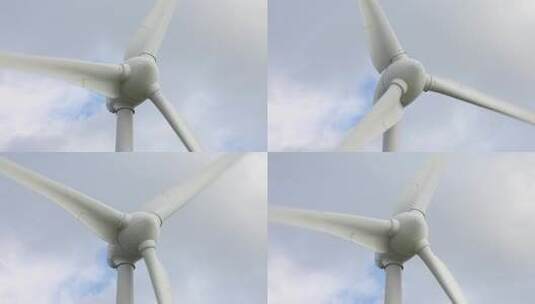 风力涡轮机叶片特写高清在线视频素材下载