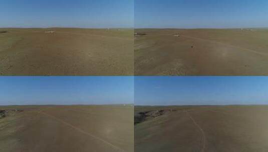 Y1内蒙古乌兰察布四子王旗环境航拍2高清在线视频素材下载