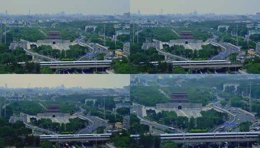 北京延时航拍视频素材高清在线视频素材下载