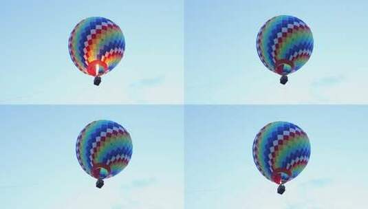 热气球升空飞行高清在线视频素材下载