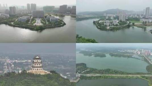 安庆市枞阳县枞阳航拍高清在线视频素材下载