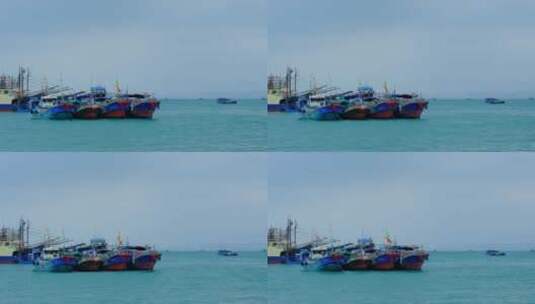 海上渔船 渔港 捕鱼捕捞高清在线视频素材下载