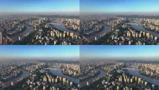 重庆城市全景航拍高清在线视频素材下载