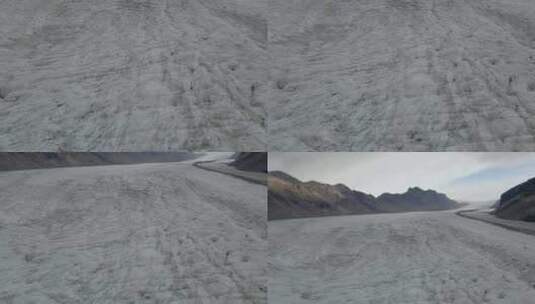冰川表面的纹理和图案高清在线视频素材下载