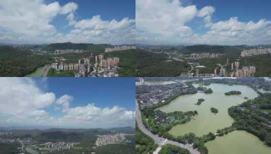 4K惠州西湖景区红花林景区航拍视频高清在线视频素材下载