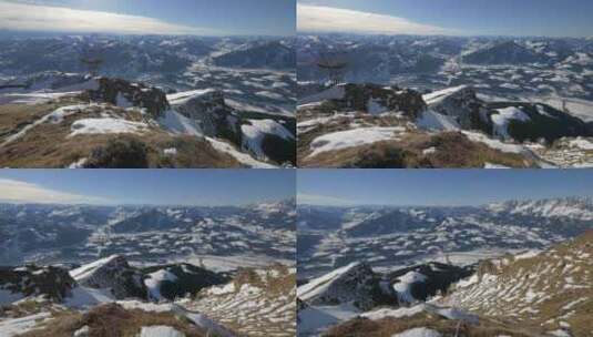基茨比厄尔阿尔卑斯山全景高清在线视频素材下载