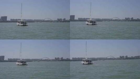 厦门五缘湾帆船体验高清在线视频素材下载
