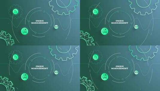 信息图危机管理背景循环高清在线视频素材下载
