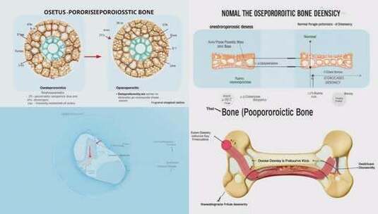 模拟骨骼课件骨质疾病图解 (6)~1高清在线视频素材下载