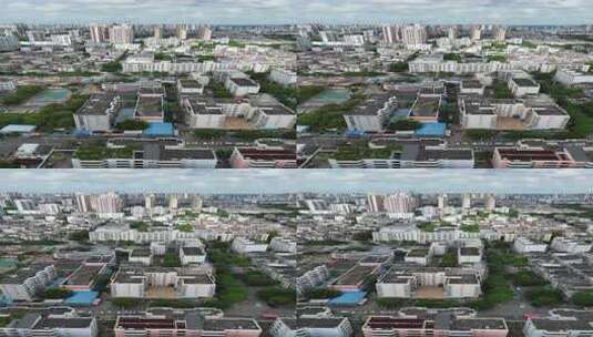 北海的海城区城市建筑高清在线视频素材下载