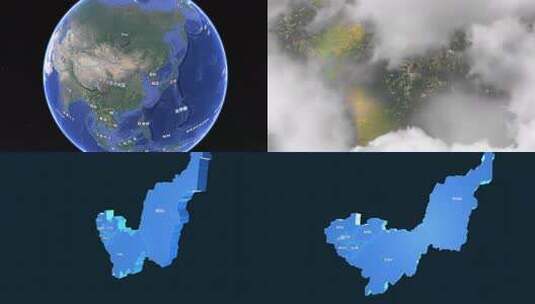 太空俯冲到双鸭山市高清在线视频素材下载