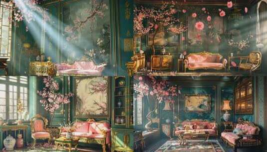 西洋古典风格家居 晚清欧式与中式的碰撞高清在线视频素材下载