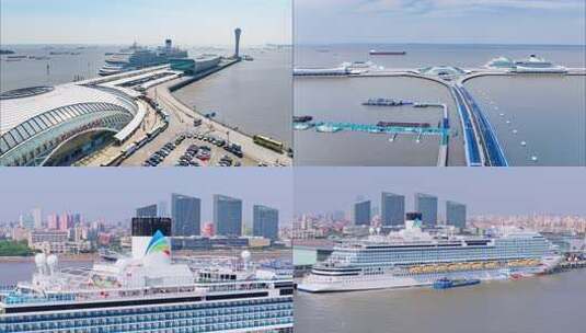 爱达魔都号邮轮高清在线视频素材下载