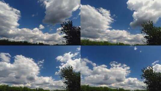 移动的云层景观高清在线视频素材下载