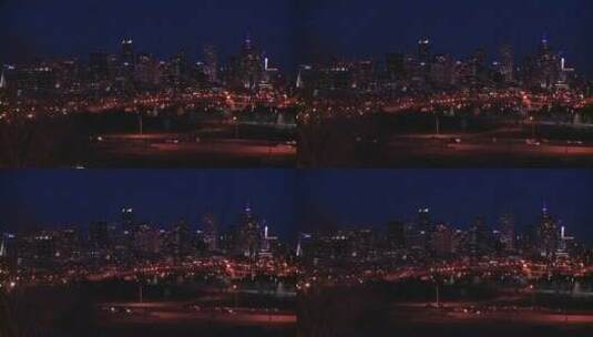  夜晚城市夜景高清在线视频素材下载