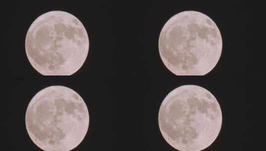 月亮在上升慢镜头高清在线视频素材下载