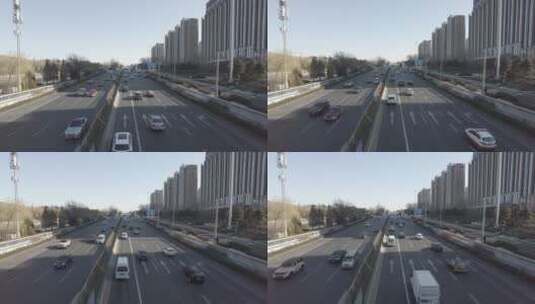 北京二环三环主路4K实拍高清在线视频素材下载
