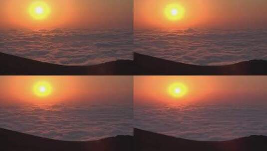 日落时的云海高清在线视频素材下载