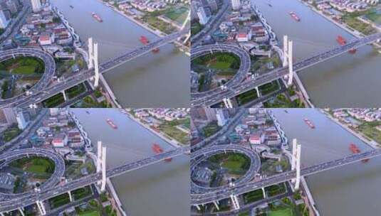 上海南浦大桥高清在线视频素材下载