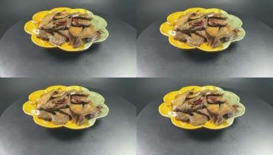 卤猪肝美食高清在线视频素材下载