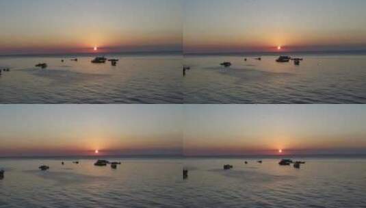 马来西亚仙本那海岛黄昏风景高清在线视频素材下载