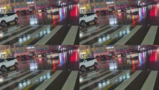 雨天城市实拍高清在线视频素材下载