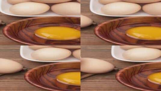 新鲜土鸡蛋红皮鸡蛋4k竖版滑轨平移高清在线视频素材下载