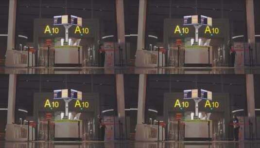大兴机场的登机口A10高清在线视频素材下载