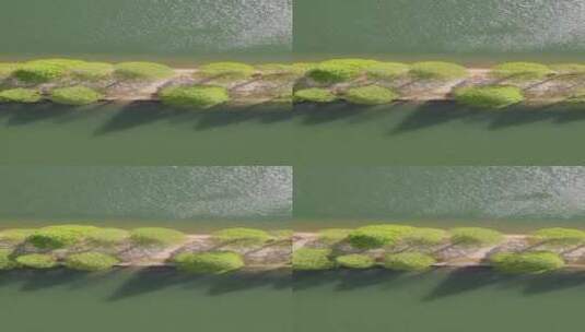 青山绿水自然风光竖屏航拍高清在线视频素材下载