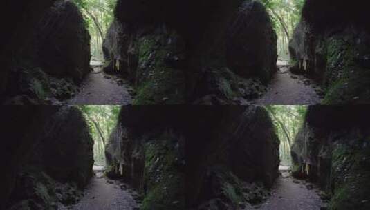 杭州宝石山景区蝙蝠洞高清在线视频素材下载