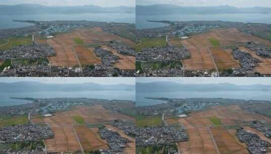 大理城镇拍摄视频洱海边白族民居高清在线视频素材下载