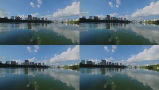 广西南宁南湖公园湖景高清在线视频素材下载