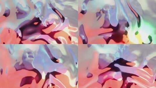 色彩鲜艳高端流体反光模拟动画贴图材质背景高清在线视频素材下载