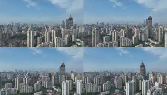上海徐家汇商圈环绕航拍高清在线视频素材下载