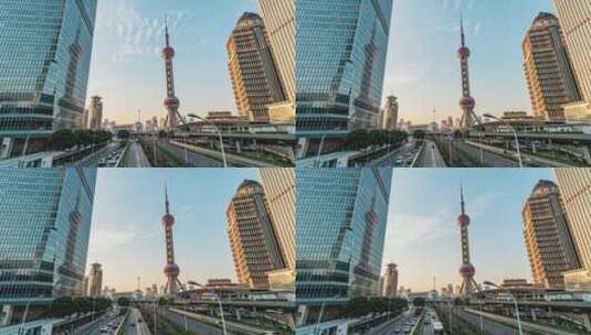 上海外滩陆家嘴高清城市建筑高清在线视频素材下载