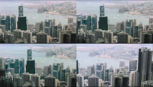 繁华香港航拍高清在线视频素材下载
