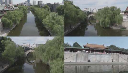 济宁古运河4k高清在线视频素材下载