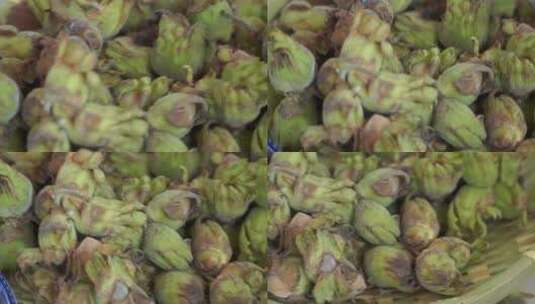 土特产东北嫩榛子绿皮榛子高清在线视频素材下载